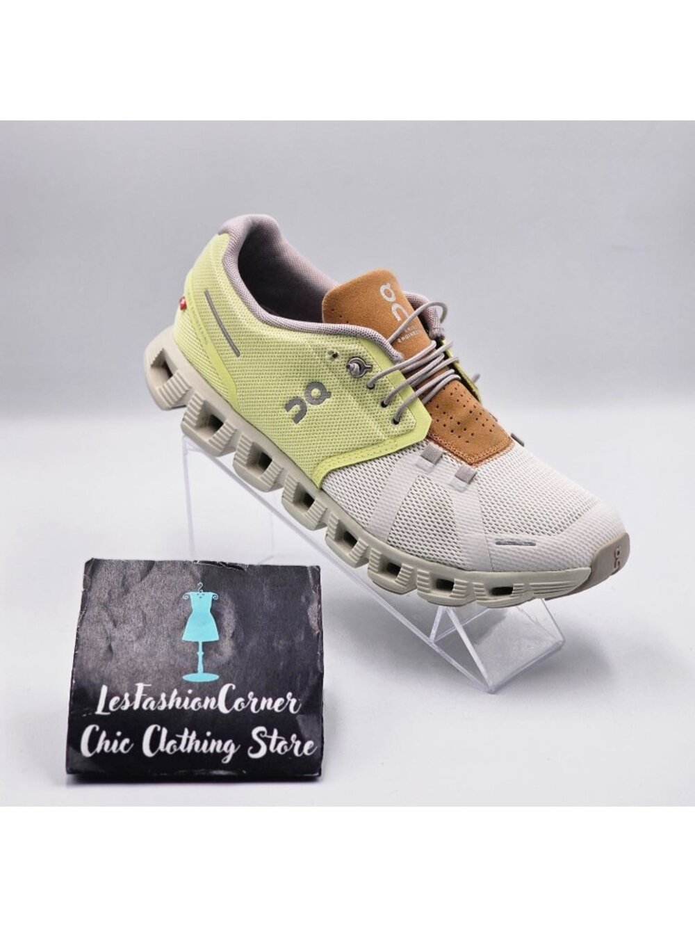 On Cloud 5 Women's Hay/Ice Colorway Lightweight Running Sneakers Size 9 3351 - Picture 14 of 16